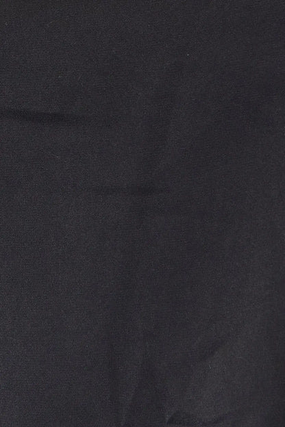 Dark gray textured fabric of Perfee Grecian Cold Shoulder Long Sleeve Blouse with sleeve length