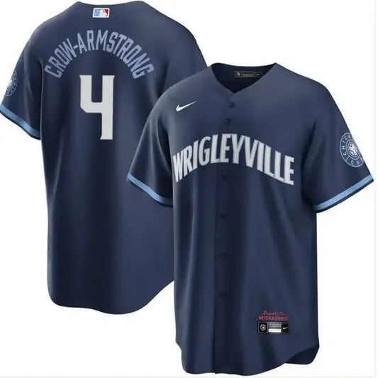 Navy blue Pete Crow-Armstrong Chicago Cubs Nike City Connect Player Jersey
