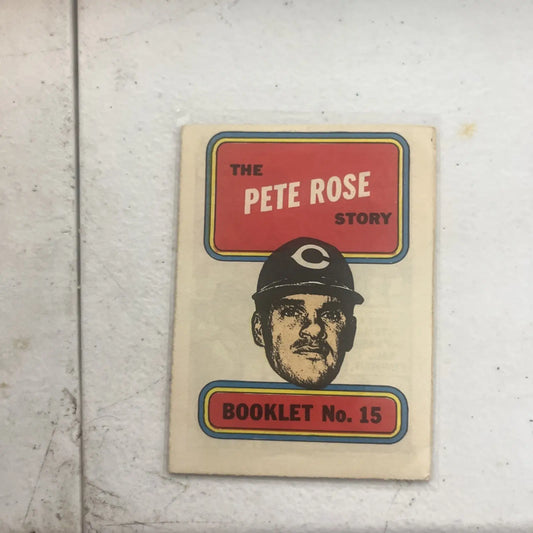 PETE ROSE 1970 Topps Booklet #15 Cincinnati Reds