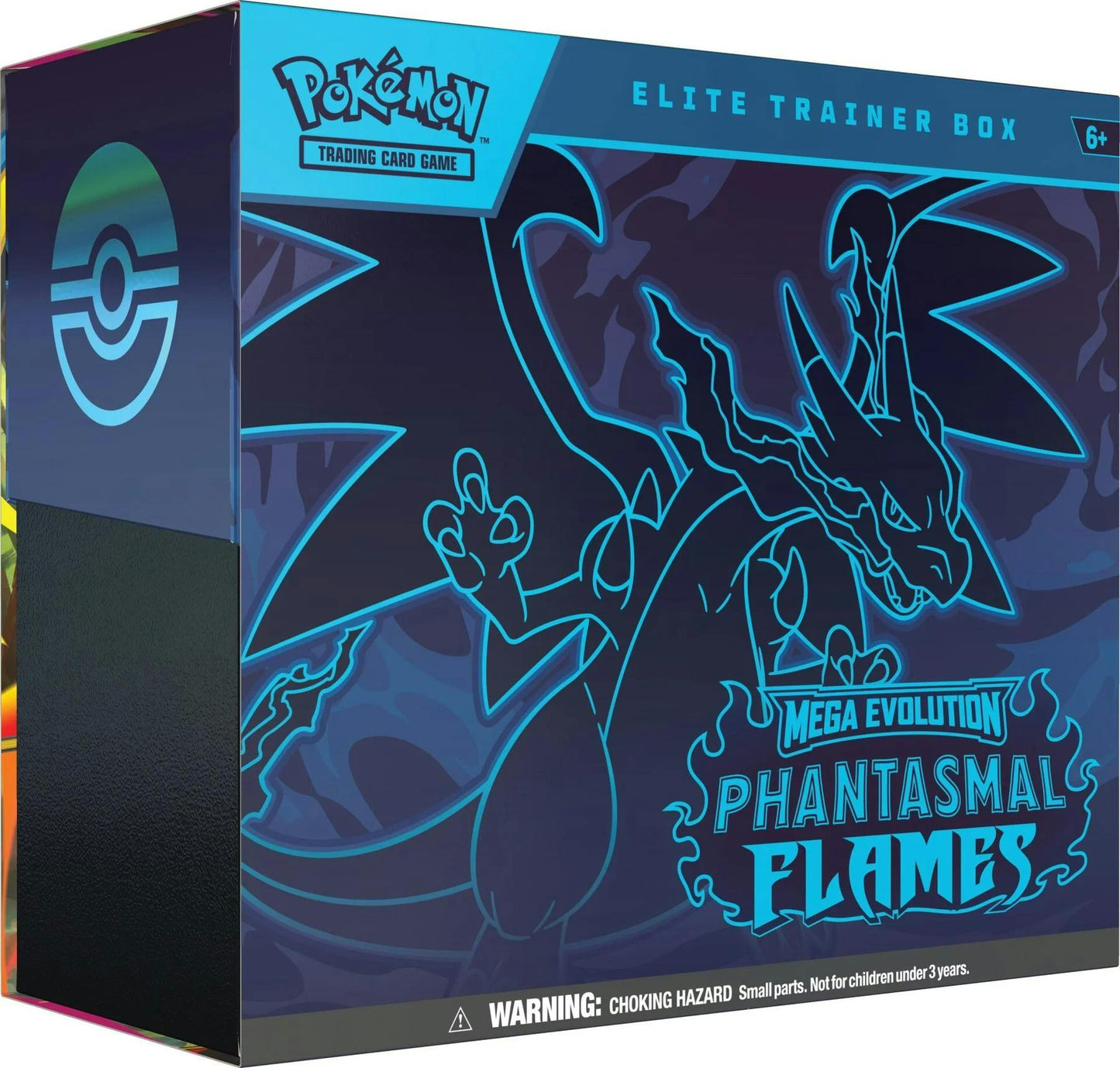 Pokémon Mega Evolution: Phantasmal Flames Elite Trainer Box front

Pokémon Mega Evolution: Phantasmal Flames Elite Trainer Box contents

Pokémon Mega Evolution: Phantasmal Flames booster pack artwork