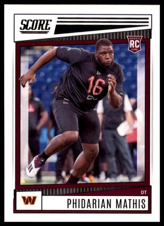 Phidarian Mathis rookie card 2022 Score #360 Washington Commanders collectible