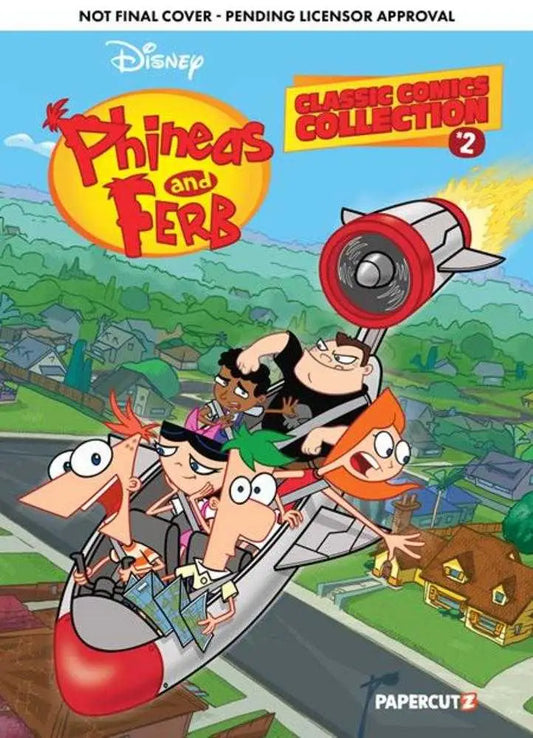 Phineas and Ferb comic book cover from Ferb Classic Comics Collector’s Hardcover Volume 02