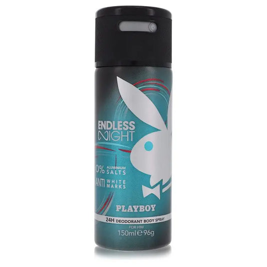 Playboy Endless Night deodorant spray for men 150ml 5 oz sleek packaging