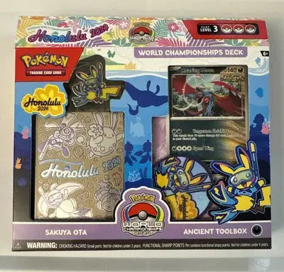 Pokémon 2024 World Championship deck box set featuring Roaring Moon ex Juniors Division