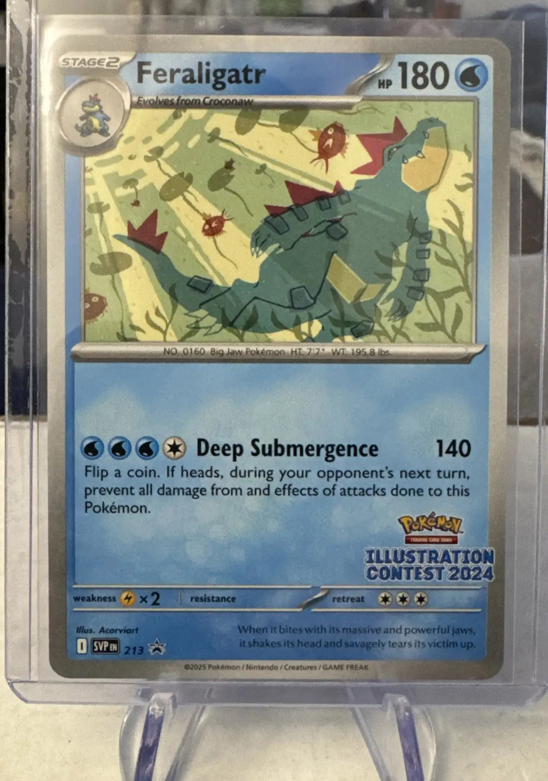 Pokemon Day 2025 Promos Feraligatr Illustration Contest 2024 Promo #213 Fresh