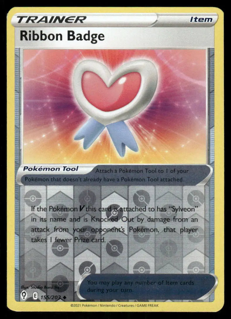 Pokemon Ribbon Badge #155/203 2021 Evolving Skies - Badge