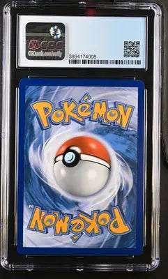 Graded Pokémon Rotom SV038 SV122 English CGC 8.5 in protective slab with Poké Ball back