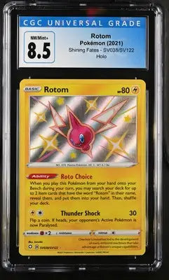 Graded Rotom Pokémon trading card SV038 SV122 English CGC 8.5 NM/Mint+ 2021