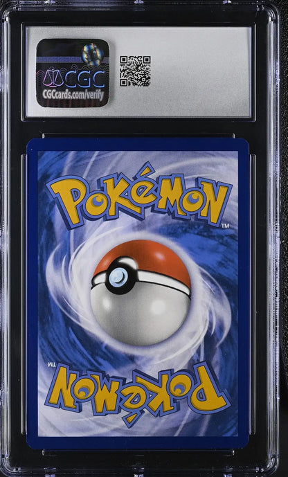 Encased Pokémon card back of English CGC 10 Snorlax #051 Black Star Promo trading card