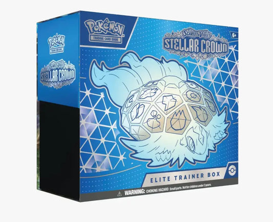 Pokémon Stellar Crown Elite Trainer Box for Pokémon TCG enthusiasts and collectors