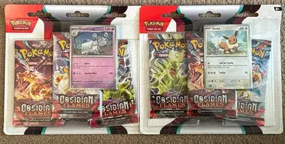 Pokemon SV3 Obsidian Flames booster blister packs set of 2 sealed with booster blister packs