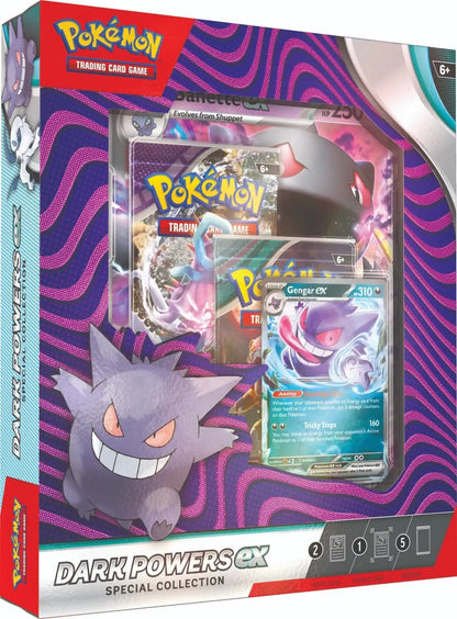 Pokemon TCG Dark Powers GX Special Collection box with Gengar foil card featuring artwork