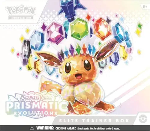 Pokémon TCG Scarlet & Violet Prismatic Evolutions Elite Trainer Box front view