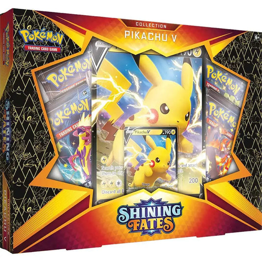 Pikachu V Shining Fates Collection Box for Pokémon TCG with shiny Pokémon cards