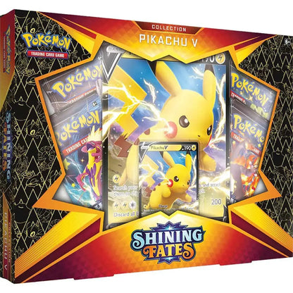 Pikachu V Shining Fates Collection Box for Pokémon TCG with shining fates booster packs