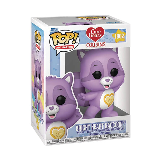 Bright Heart Raccoon Care Bear Cousins Funko Pop vinyl figure front view