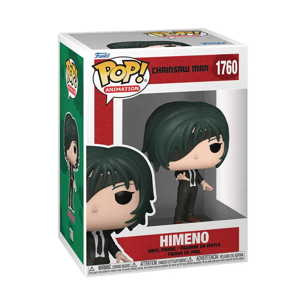 Funko Pop Animation Chainsaw Man Himeno vinyl figure in black outfit #1760
