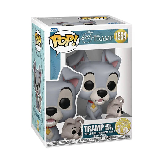 Tramp with Puppy Funko Pop vinyl figure from Disney Lady and the Tramp collection