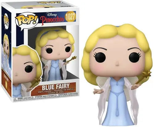 Blue Fairy Funko Pop from Disney’s Pinocchio in a flowing light blue dress