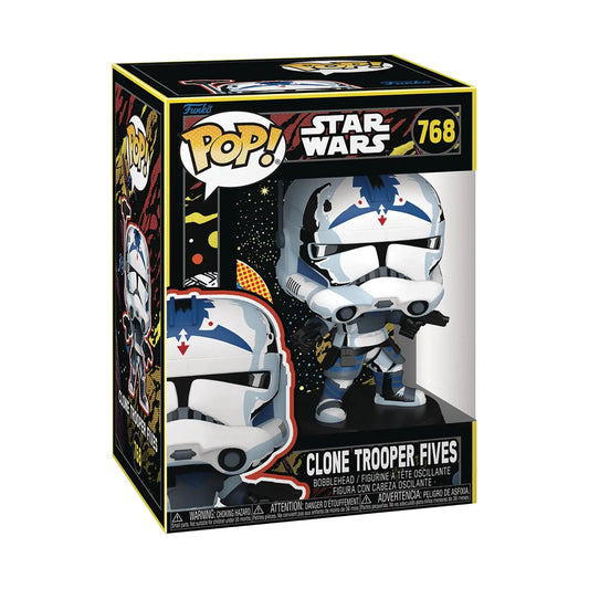 Star Wars Clone Wars Clone Trooper Fives Funko Pop box vinyl collectible