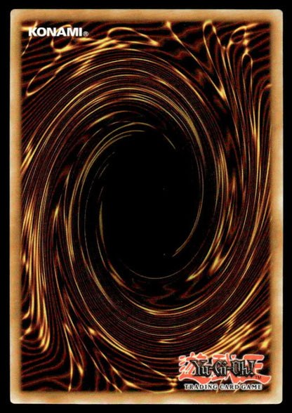 Yu-Gi-Oh! trading card back with spiral pattern from Power of the Elements POTE-EN002 Cross Keeper