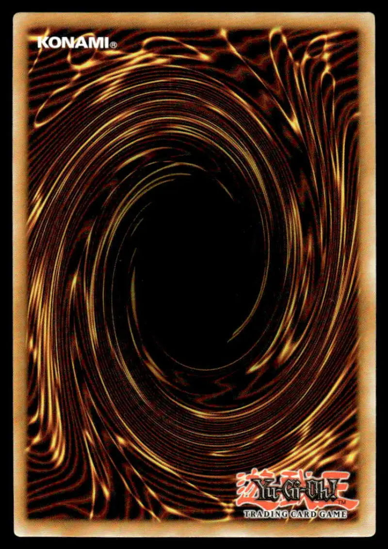 Yu-Gi-Oh! trading card back with brown and gold spiral design for Icejade Creation Aegirocassis