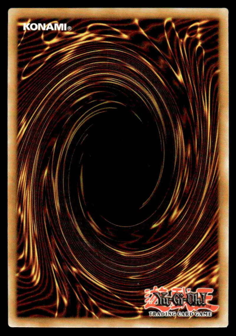 Yu-Gi-Oh trading card back with brown and gold spiral, featuring Flowering Fields design