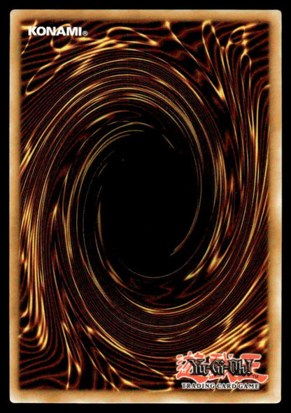 Yu-Gi-Oh trading card back featuring brown and gold vortex, Thawing Mountains design