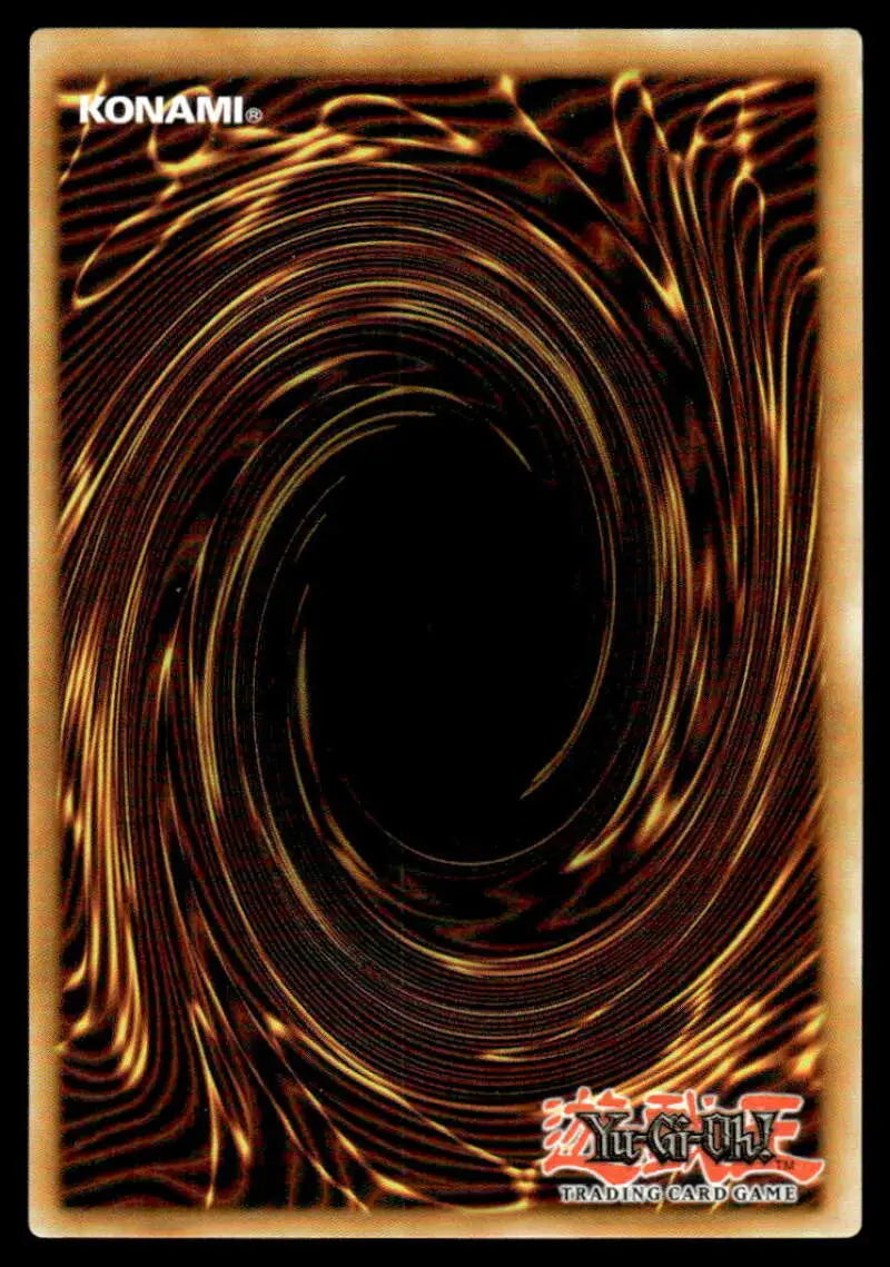 Yu-Gi-Oh! trading card back with brown and gold vortex for POTE-EN022 Melffy Wally card