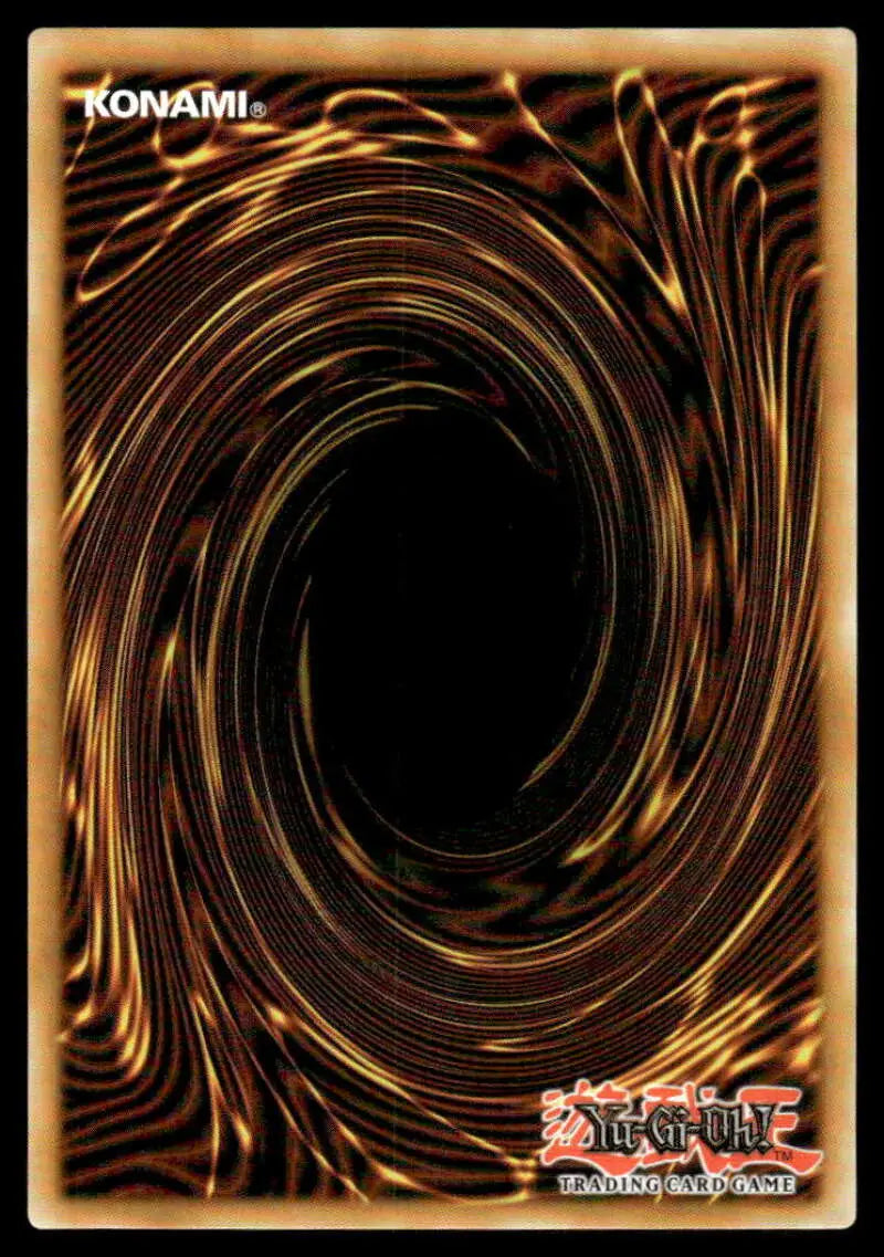 Swirling golden-brown vortex pattern on Melffy Wally Yu-Gi-Oh trading card back
