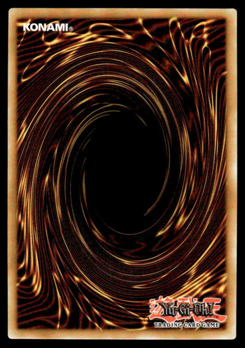 Yu-Gi-Oh trading card back with brown and black spiral vortex pattern from Power of the Elements