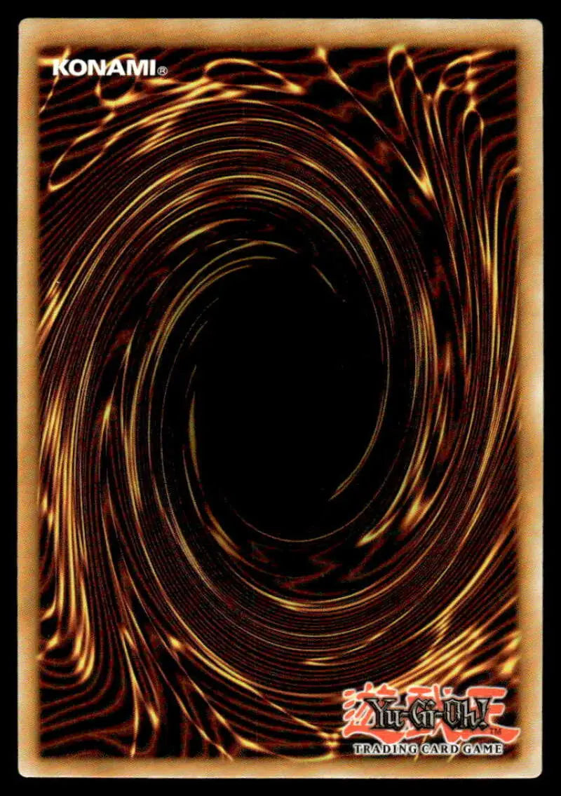 Yu-Gi-Oh Trading Card back with brown and gold spiral for Vendread Yu-Gi-Oh