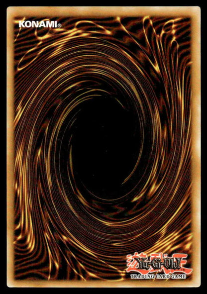 Brown and gold spiral vortex pattern on the back of Rikka Princess Yu-Gi-Oh trading card