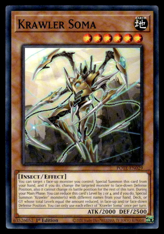 Metallic insectoid Krawler Soma with spiky tendrils from Power of the Elements POTE-EN029