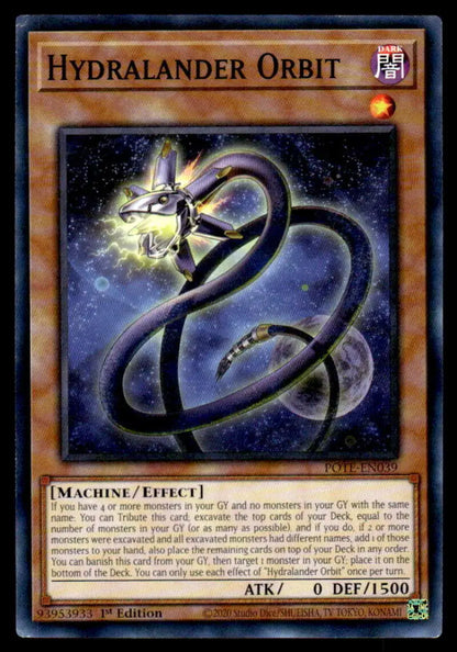 A serpentine mechanical creature spirals in Power of the Elements POTE-EN039 Hydralander Orbit