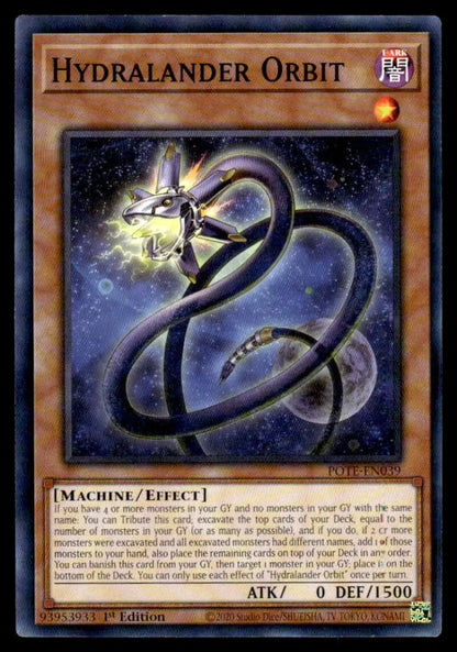 Serpentine mechanical creature coils in Power of the Elements Hydralander Orbit card