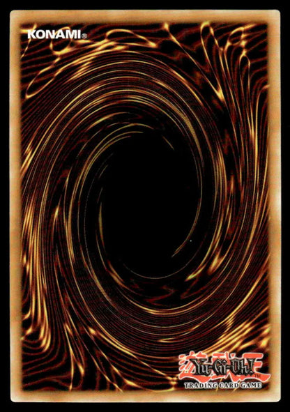 Yu-Gi-Oh trading card back with brown and black spiral, Merry Melffys design