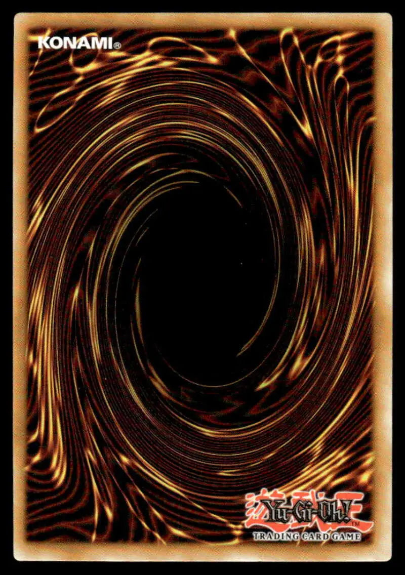 Yu-Gi-Oh! trading card back with brown and gold vortex for Spright Gamma Burst