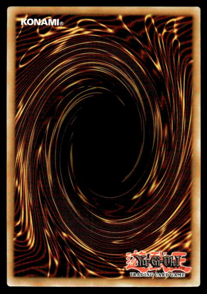 Yu-Gi-Oh! Spright Gamma Burst card back with brown and black spiral vortex design