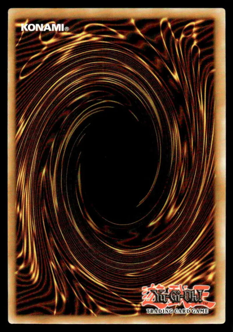 Yu-Gi-Oh! trading card back showcasing brown and gold spiral for POTE-EN068 Digit Jamming