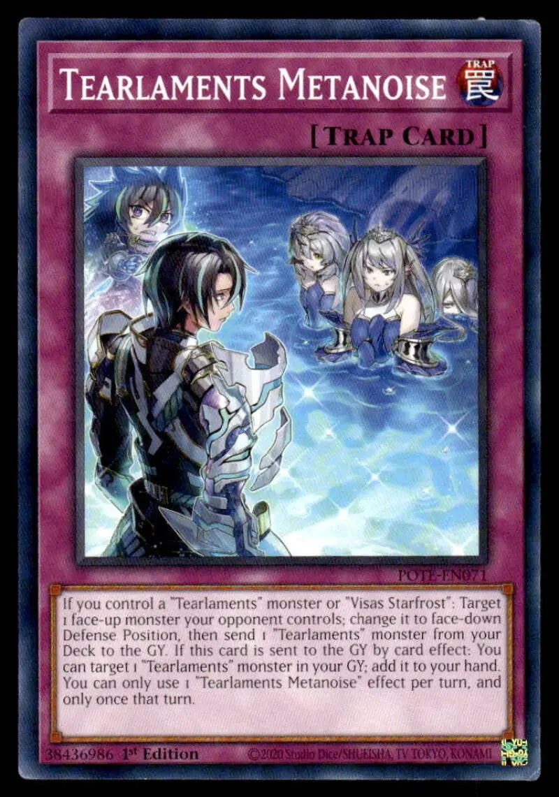 Tearlaments Metanoise card featuring ghostly figures in a moonlit scene from Power of the Elements
