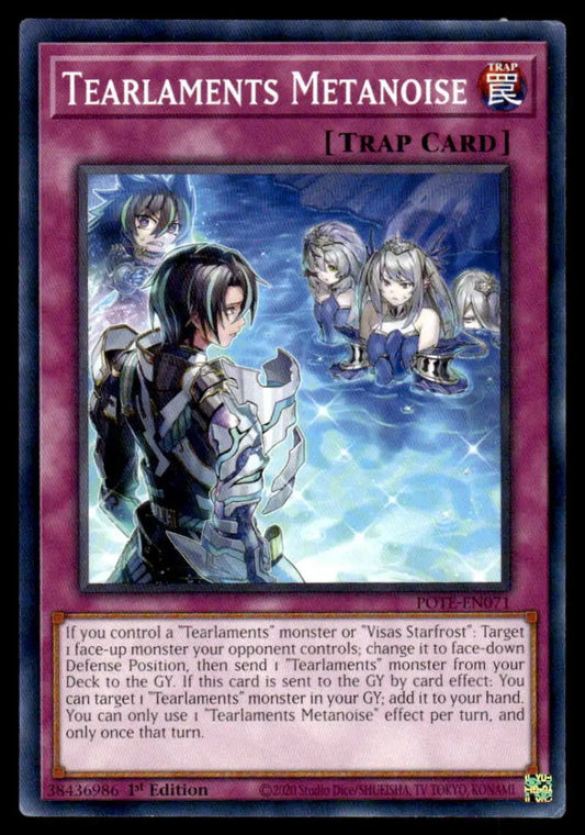 Tearlaments Metanoise card featuring ghostly figures in a moonlit scene from Power of the Elements