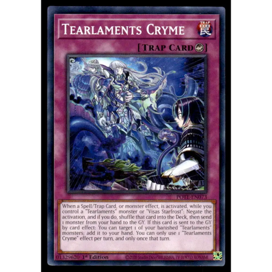 Power of the Elements #POTE-EN073 Tearlaments Cryme PSA  Yugioh Trading Card