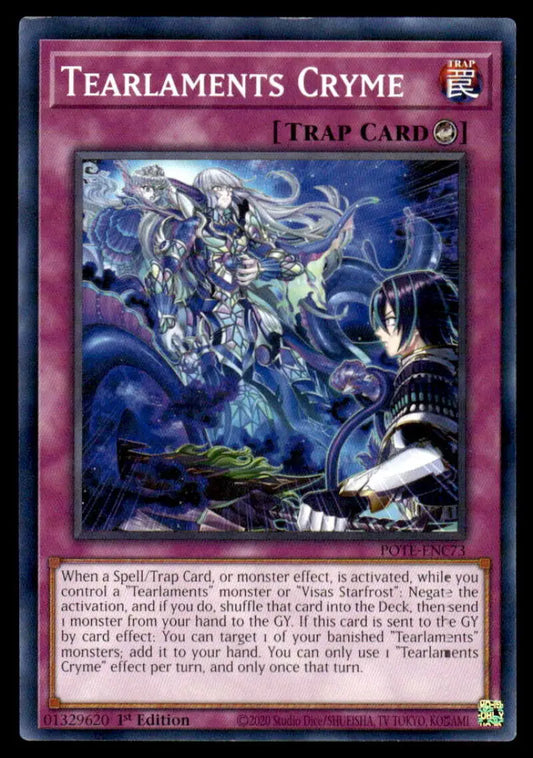 Tearlaments Cryme card from Power of the Elements with ghostly figures in dark atmosphere