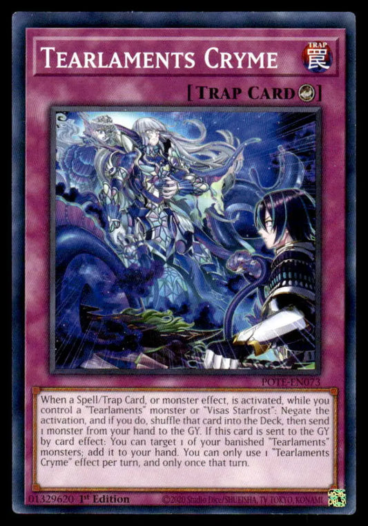 Tearlaments Cryme Yu-Gi-Oh trading card featuring ethereal ghostly creatures in a mystical design