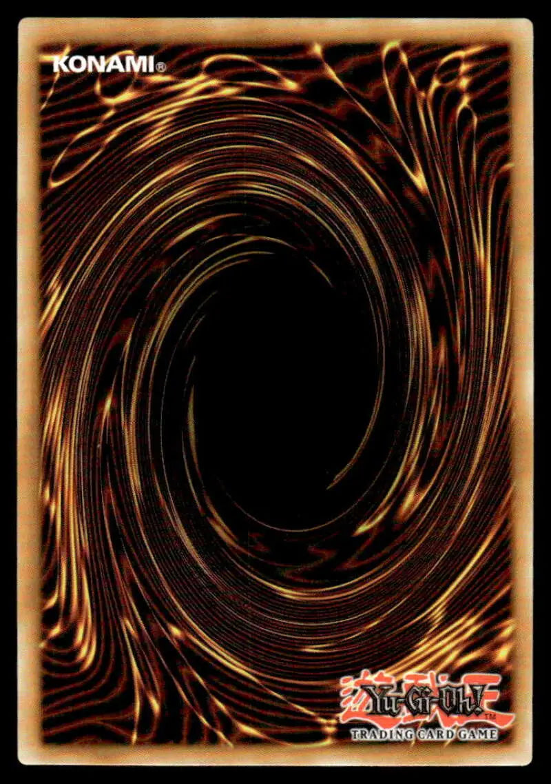 Yu-Gi-Oh trading card back with brown and gold spiral for Changing Season design