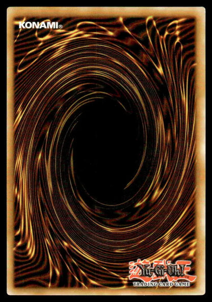 Yu-Gi-Oh trading card back with black and brown spiral vortex pattern for Eanoc, Sentry of the Ghoti