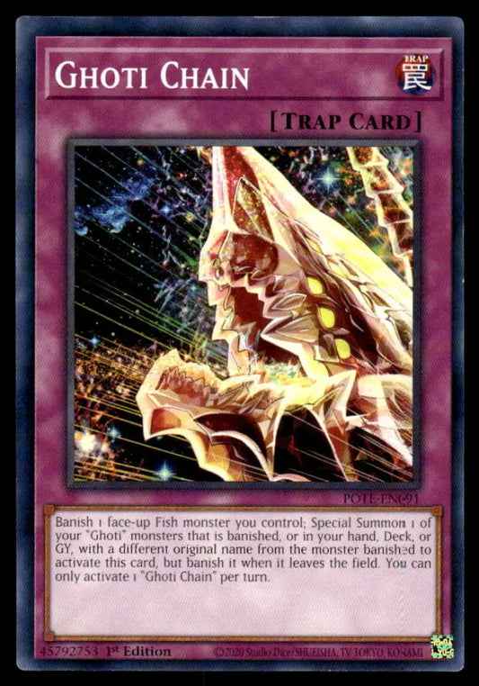 Ghoti Chain trading card from Power of the Elements with an ethereal chain design