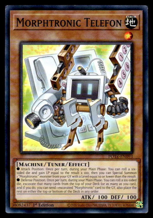 Robotic telephone creature with mechanical limbs from Power of the Elements POTE-EN093 Morphtronic Telefon