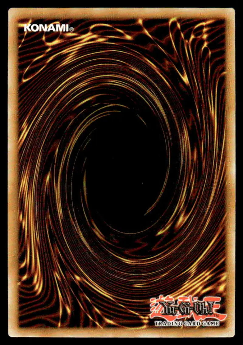 Yu-Gi-Oh! card back design with brown and gold vortex for POTE-EN093 Morphtronic Telefon